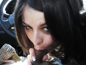 Great Car Blowjob From A Luscious Lips Latina Girl