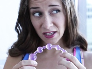 Curious Young Slut Tries Her First Big Cock Anal Sex